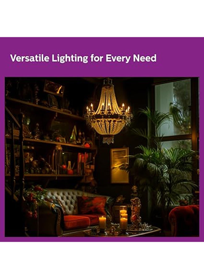 Philips - Led Filament Classic Candle Bulb- 4-40W E14 Capbase- Warm White 1 Year Warranty Warm White 30x100x40mm - Image 1