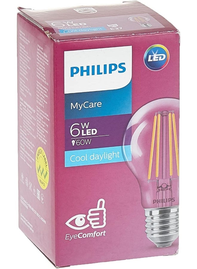 Philips - Philips Led Classic 5.5-60W A60 E27 865 Cl Ndapr, Cool Daylight Cool Daylight - Image 1