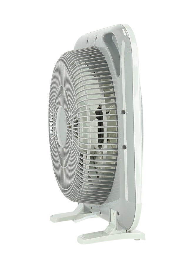 Olsenmark - 12 inch Box Fan OMF1723N, 3 Speed Control, 60 minutes timer, Powerful Personal Desk Box Fan With Copper Motor, Table Fan for Office, Home (3 Speed) Fan Guard OMF1723 Grey - Image 1