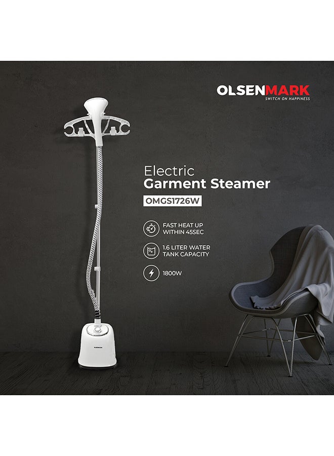 أولسنمارك جهاز بخار كهربائي بقدرة 1000 وات 1.6 L 1800 W OMGS1726 أبيض/أخضر  - Image 1