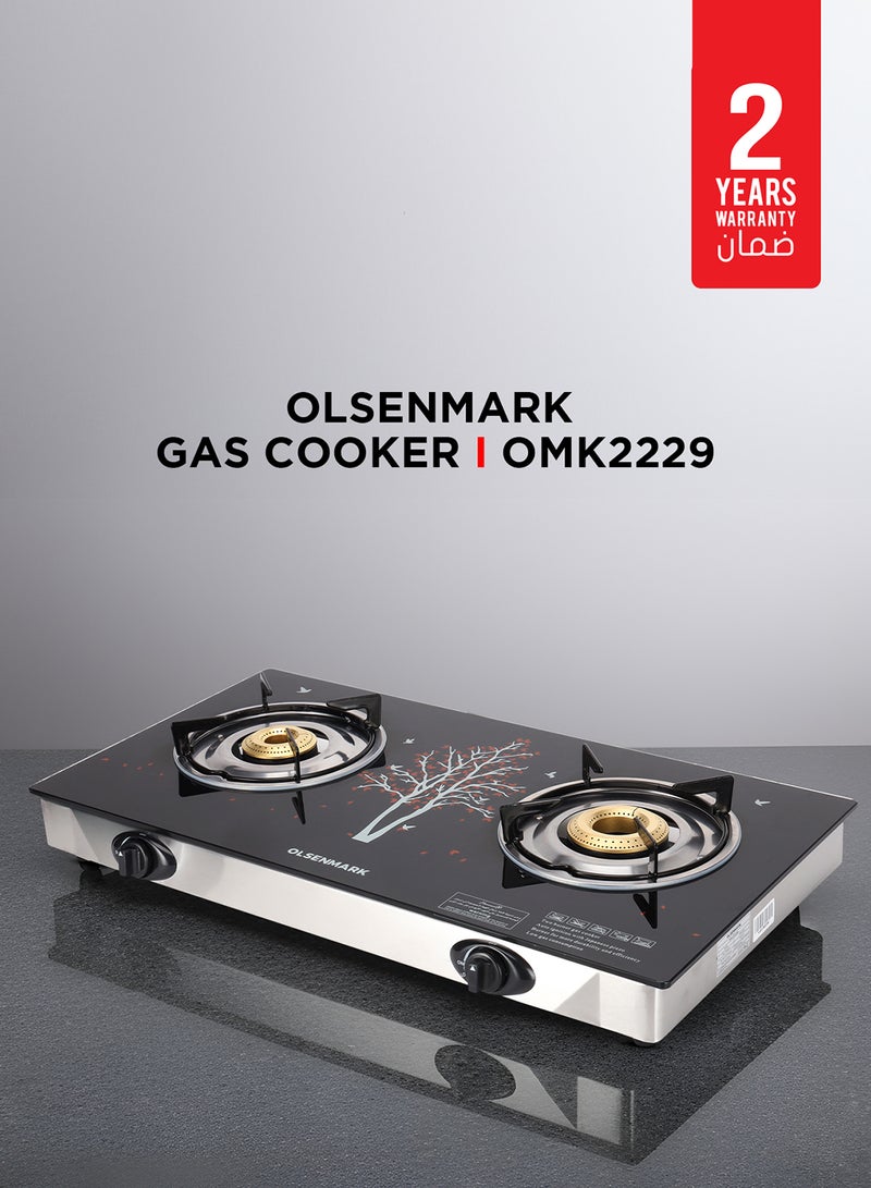 أولسنمارك موقد الطهي بشعلتين OMK2225 أسود - Image 4