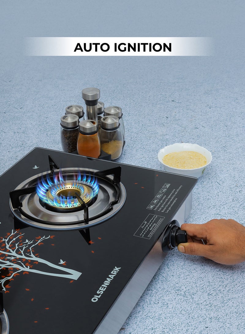 أولسنمارك موقد الطهي بشعلتين OMK2225 أسود - Image 2