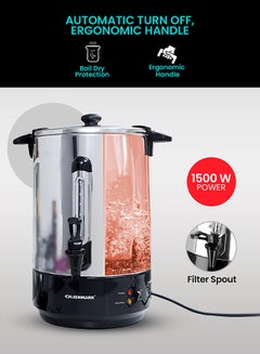 Olsenmark Stainless Steel Water Boiler, Kettle Boil Dry Protection, Cool Touch Handles - Indicator Lights - Keep Warm Function - Automatic Turn Off OMK2312 Black/Silver  - Image 3