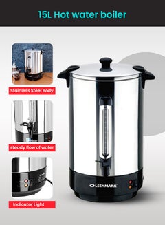 Olsenmark Stainless Steel Water Boiler, Kettle Boil Dry Protection, Cool Touch Handles - Indicator Lights - Keep Warm Function - Automatic Turn Off OMK2312 Black/Silver  - Image 2
