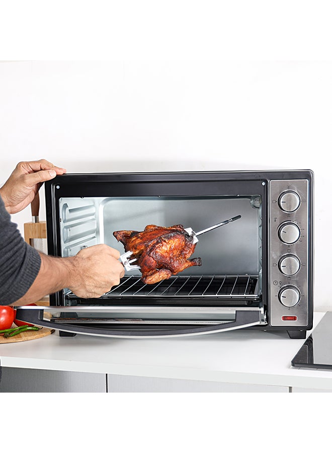 Electric Oven with Convection and Rotisserie, 4 Stage for Heating and Rotisserie 48 L 2000 W OMO2141 Black