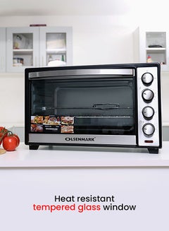 Olsenmark Electric Oven with Convection and Rotisserie, 4 Stage for Heating and Rotisserie 48 L 2000 W OMO2141 Black  - Image 5