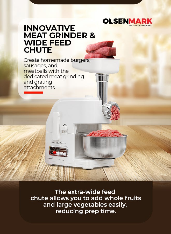 أولسنمارك معالج طعام 10 في 1 سرعتين OMSB2235 أبيض - Image 3