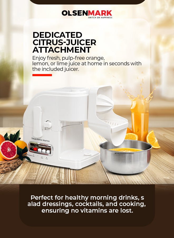 أولسنمارك معالج طعام 10 في 1 سرعتين OMSB2235 أبيض - Image 4