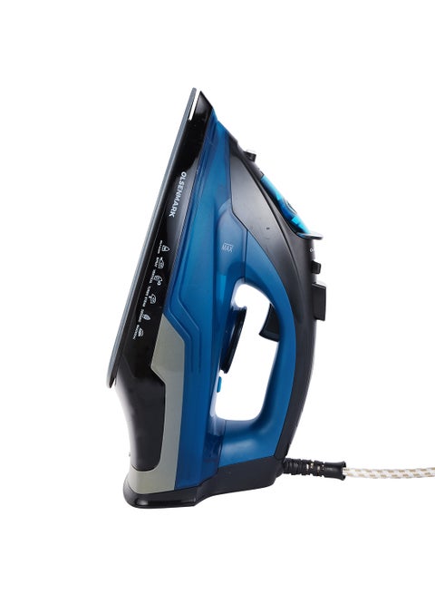 Steam Iron, Ceramic Soleplate, Compact and Handy Design with Powerful Burst Steam, Suitable for All Kinds of Fabric 400 ml 2200 W OMSI1681N Blue