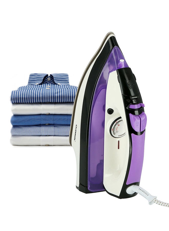 Olsenmark Ceramic Sole Plate Steam Iron 2200 W OMSI1682 White/Violet  - Image 1
