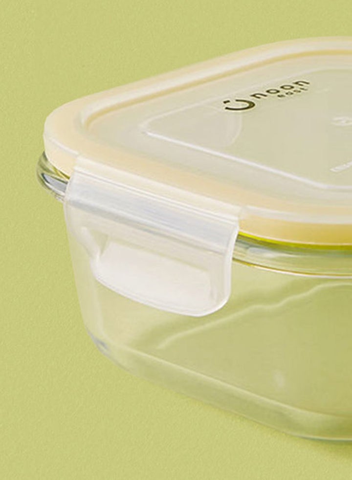 Buy noon east 3 Piece Borosilicate Glass Food Container Set - Airtight ...