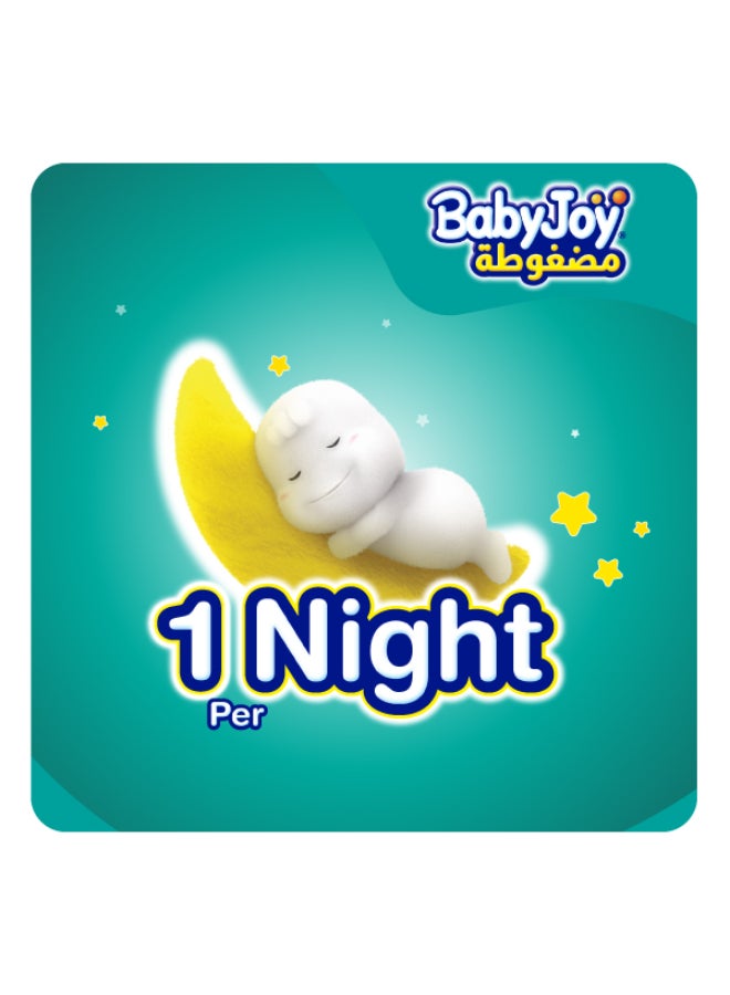 BabyJoy Compressed Baby Diapers, Newborn, Size 1, Up To 4 Kg, Pack of 3x84, 252 Count - Image 2