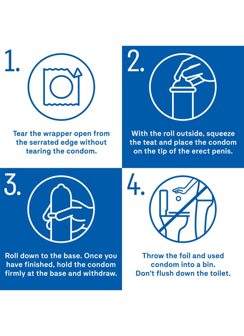 دوريكس ديوركس واقي ذكري للرجال مزلق انفيزيبل رقيق للغاية ، 3 قطع - Image 4