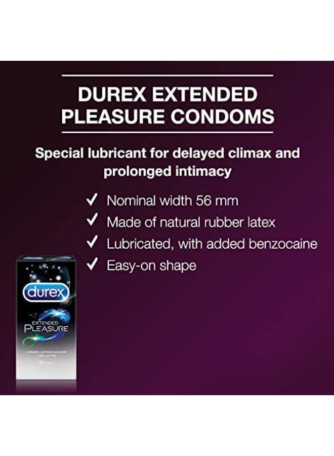Durex - Extended Pleasure 12 Condoms - Image 1