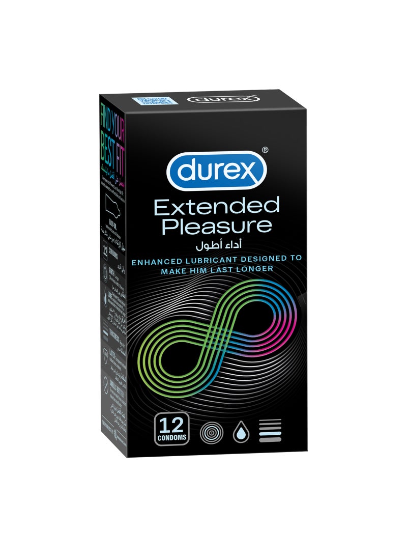 Durex Extended Pleasure 12 Condoms  - Image 1