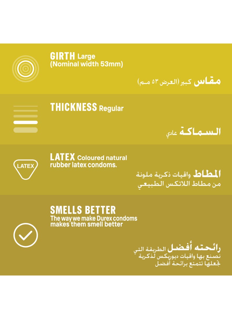 دوريكس ديوركس واقي ذكري للرجال ملون و بالنهكة - 6 قطع - Image 2