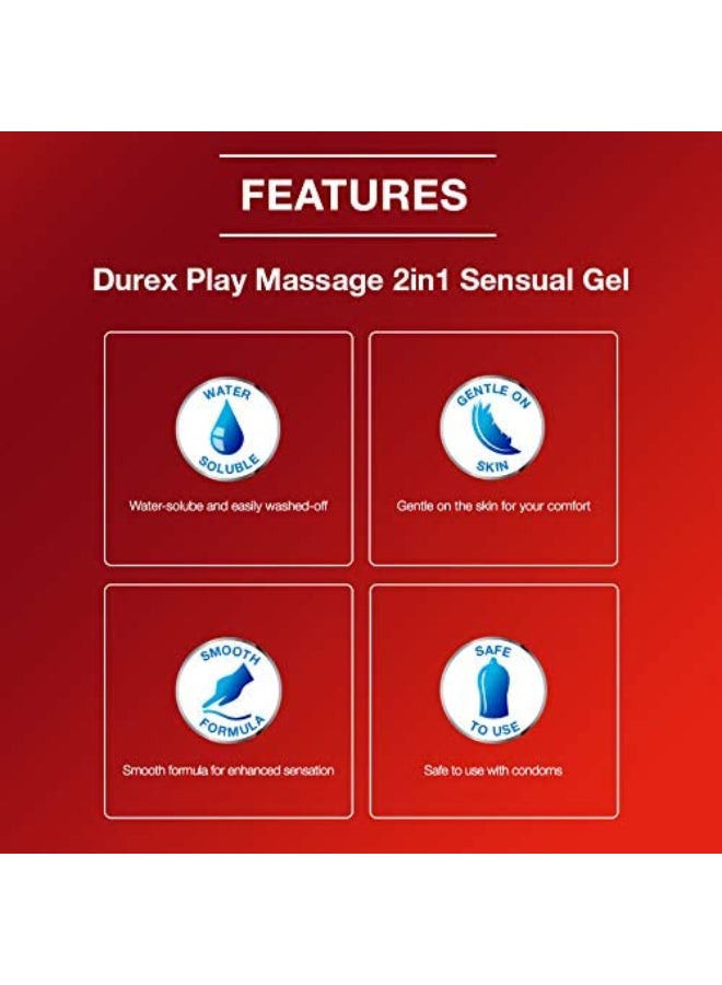 Durex - Play Massage 2 In 1 Lubricant, Sensual, Ylang Assorted 200ml - Image 1
