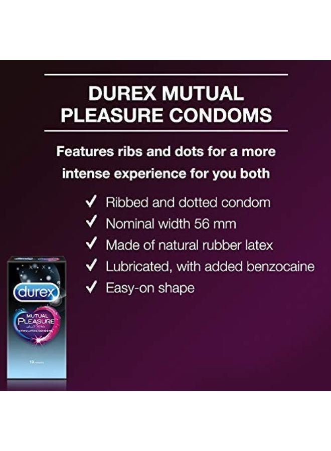 Durex - Mutual Pleasure Condom 10 Pieces - Image 1