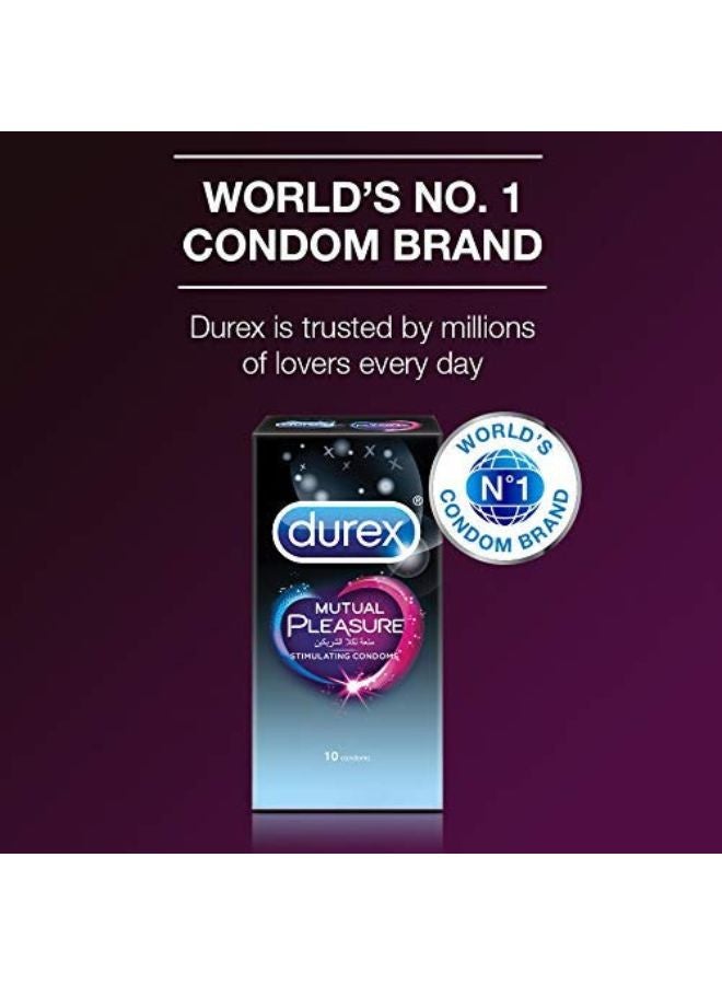 Durex - Mutual Pleasure Condom 10 Pieces - Image 1