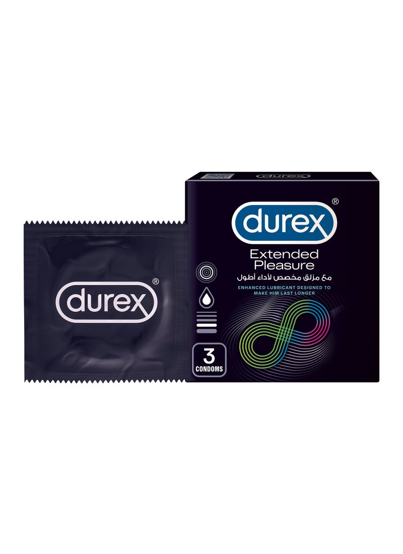 Durex Extended Pleasure Condom - Pack of 3  - Image 1