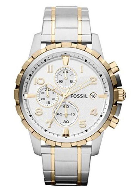Men's Dean Chronograph Watch FS4795 - 45 mm - Silver/Gold