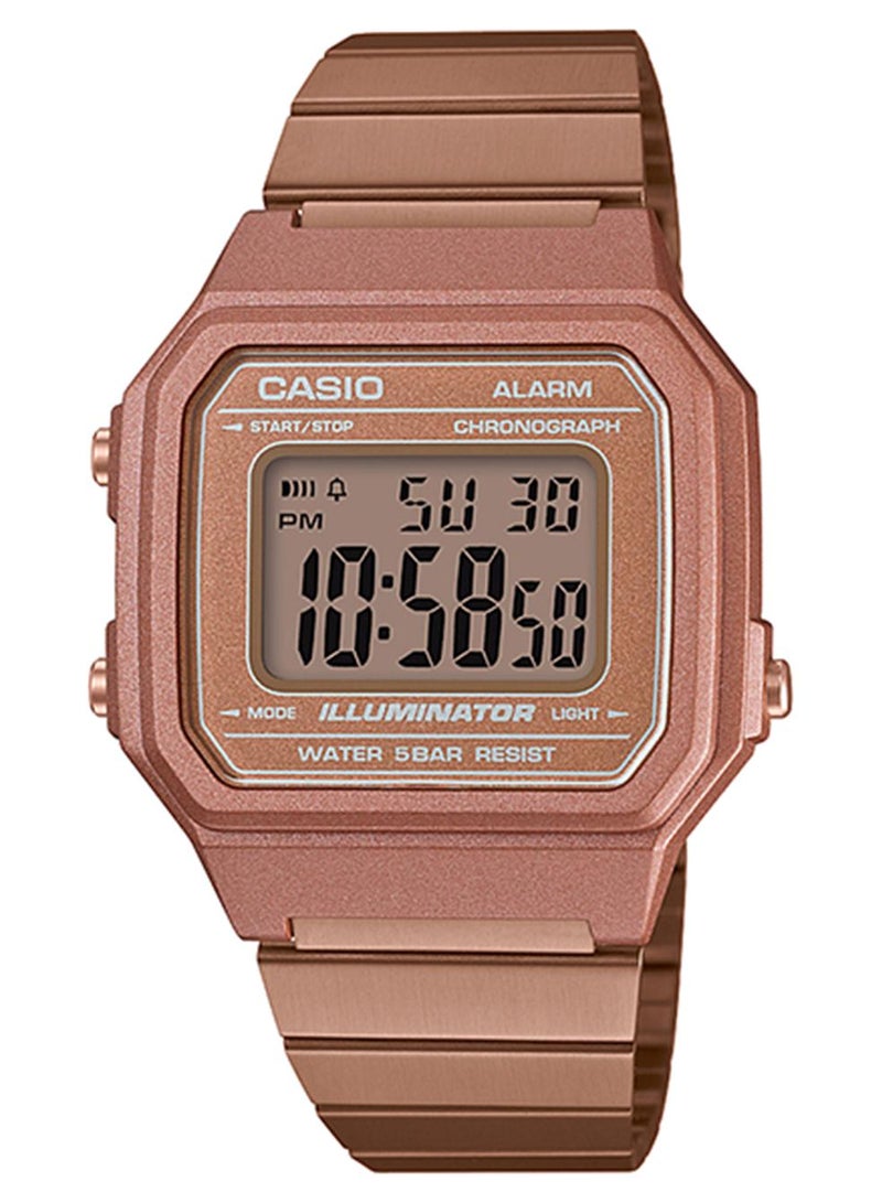 CASIO Men's Water Resistant Digital Watch B650WC-5AEF - 41 mm - Rose Gold - Image 1