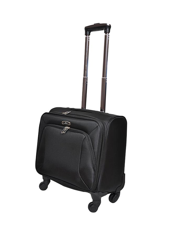 Track Softside Small Cabin Luggage Trolley Black - Image 1