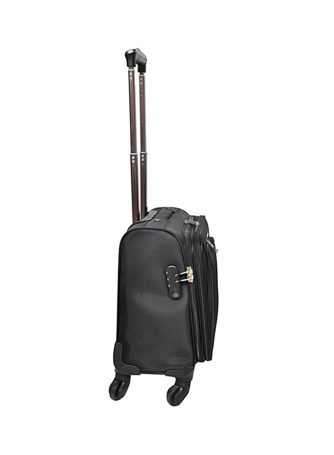 Track Softside Small Cabin Luggage Trolley Black - Image 3