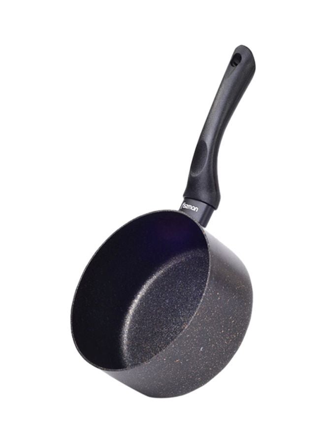 فيسمان إناء طهي غير لاصق من الألومنيوم بتصميم رخامي مع مقبض من بلاستيك باكليت أسود 16x8cm/1.5لترات - Image 1