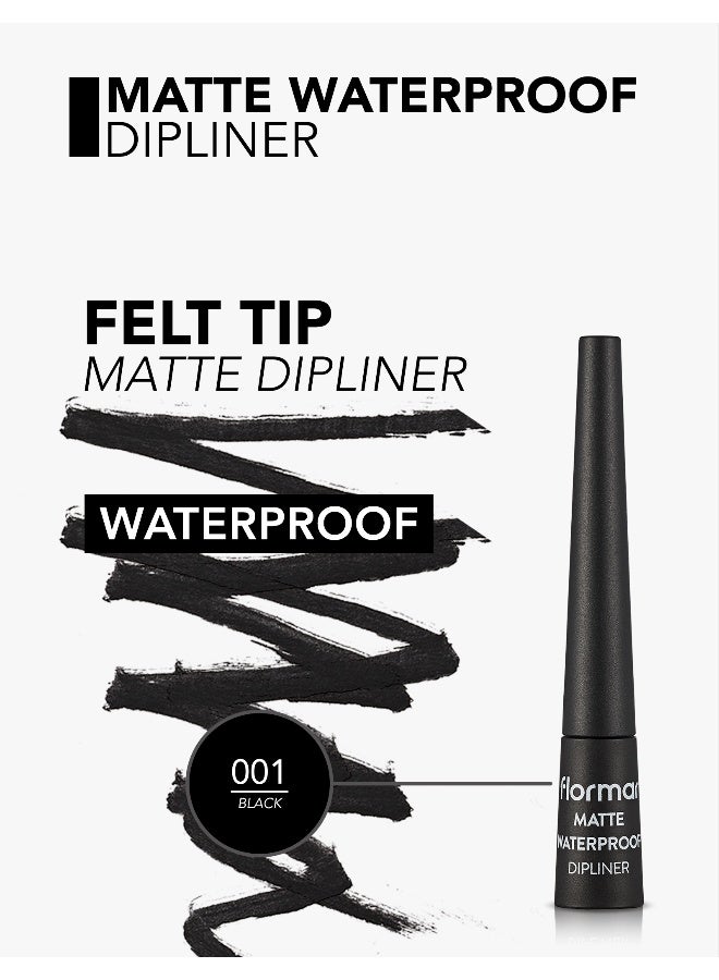 فلورمار قلم تحديد ديبلاينر غير لامع ومضاد للماء أسود - Image 4