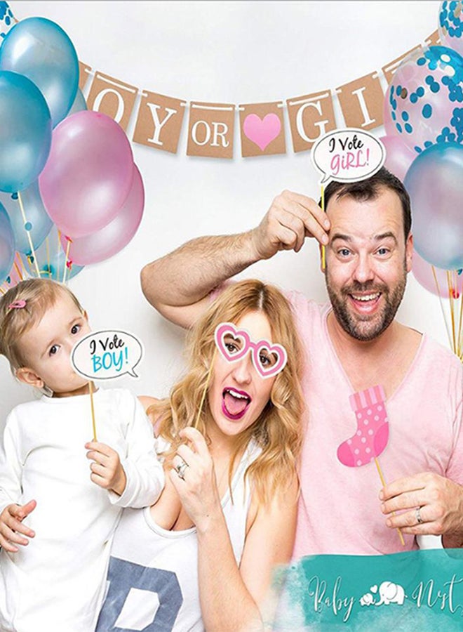 Nest Designs Portable Lightweight Compact Rich Designed Gender Reveal Party Set - Image 4