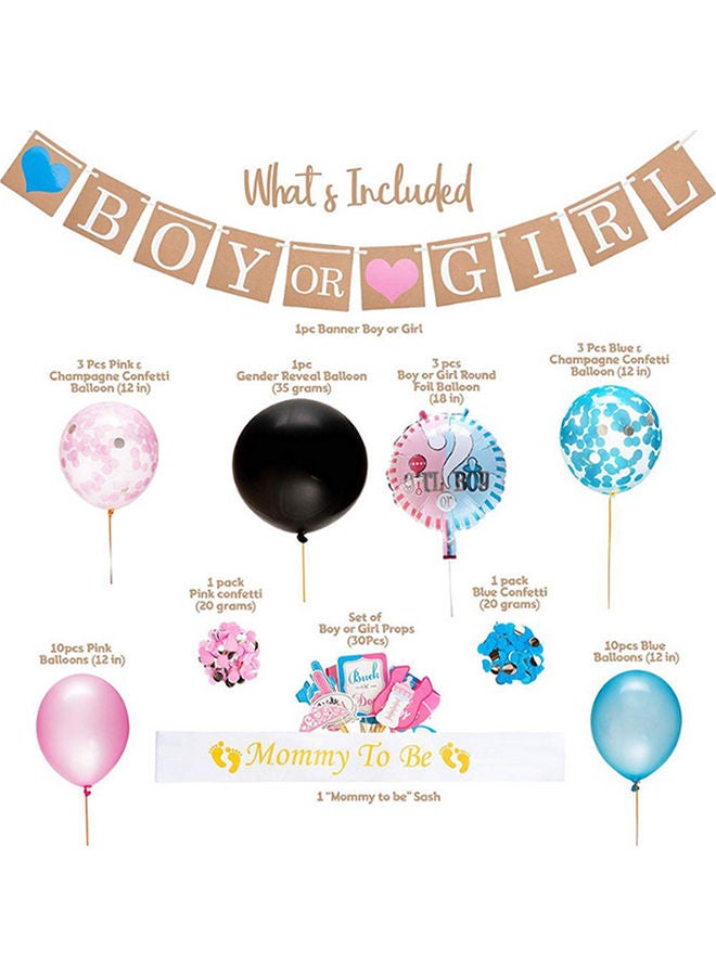 Nest Designs Portable Lightweight Compact Rich Designed Gender Reveal Party Set - Image 2