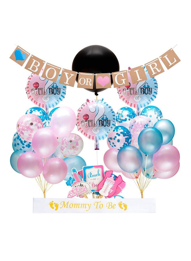 Nest Designs Portable Lightweight Compact Rich Designed Gender Reveal Party Set - Image 1
