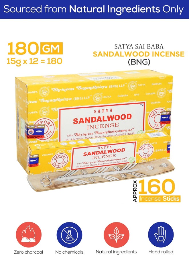 Satya Nag Champa Sandalwood Incense Sticks Box 12 Packs - Image 4