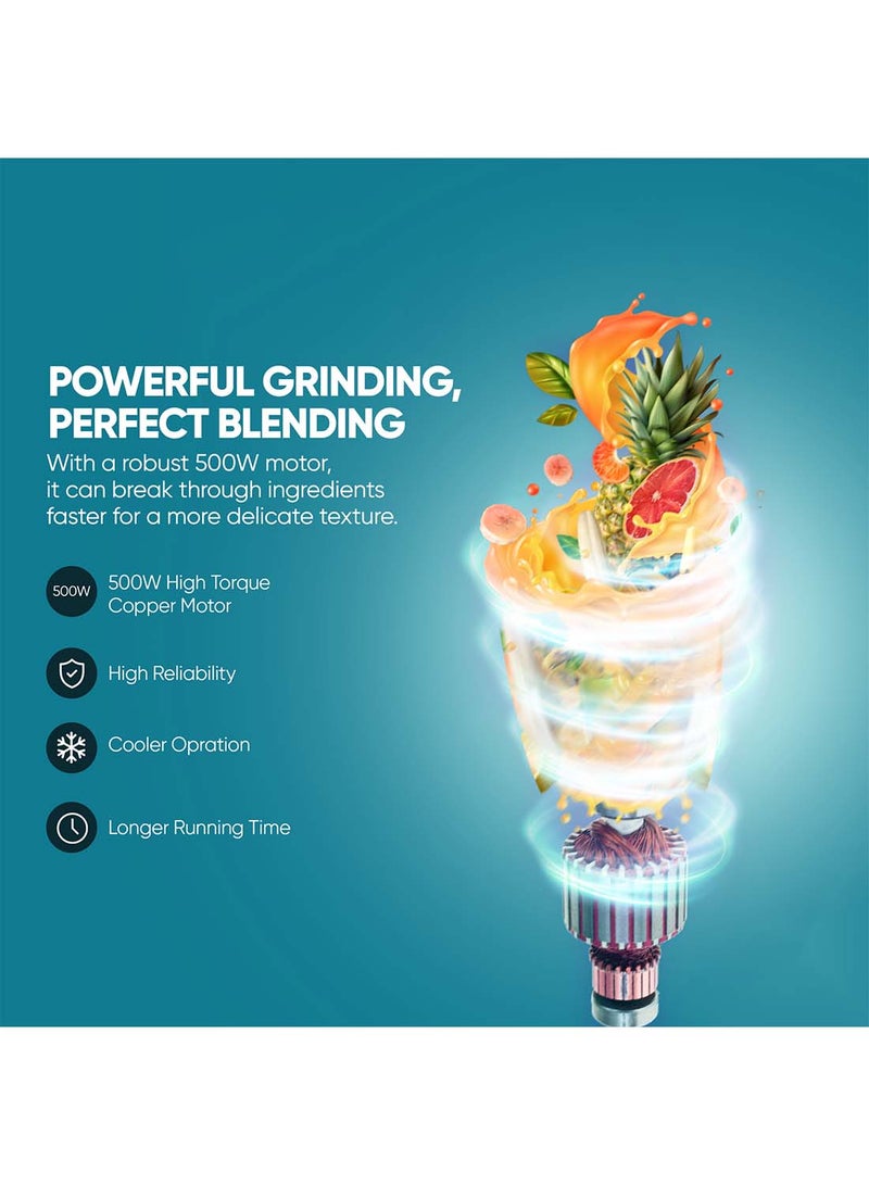 نيكاي خلاط 3 في 1 500 W NB3900GEB أسود  - Image 3