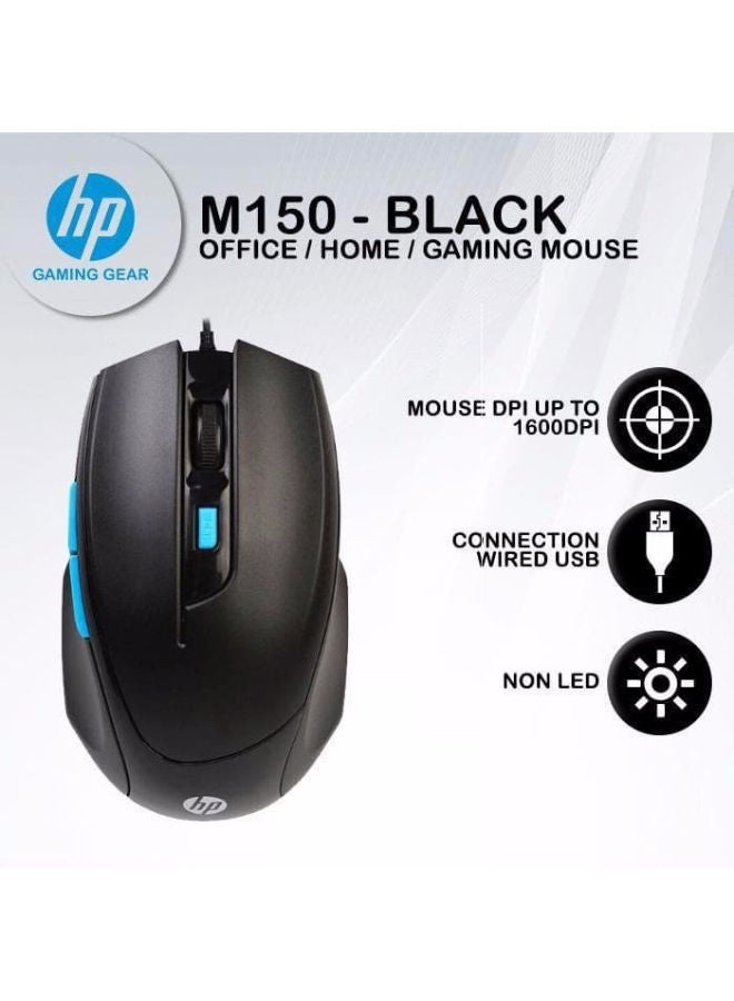 HP - QW50AA M150 Optical Gaming Mouse Black - Image 1