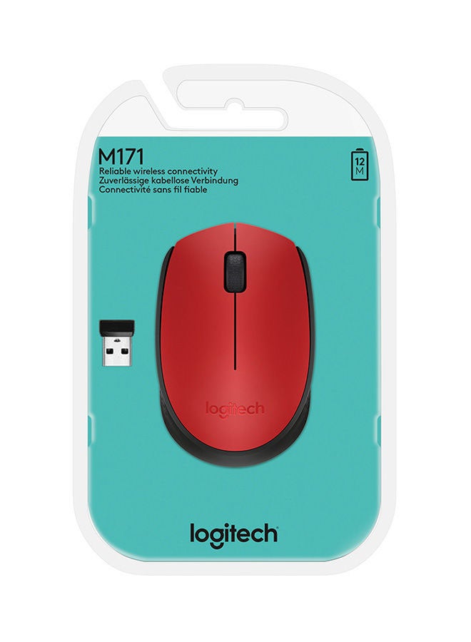 Logitech M171 Wireless Mouse Red - Image 2