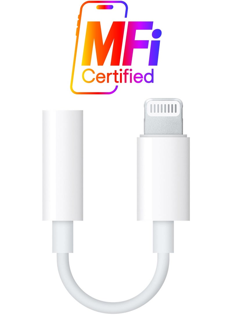 Headphone Adapter For iPhone 7 White
