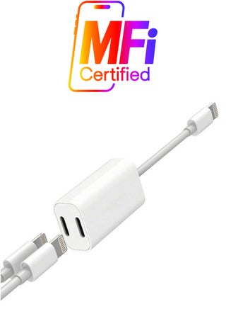 Double Lightning Adapter For iPhone 7/7 Plus White - pnsku/N20899770A/45/_/1738233184/a4198d4e-97da-41a9-8a82-3396125c448f