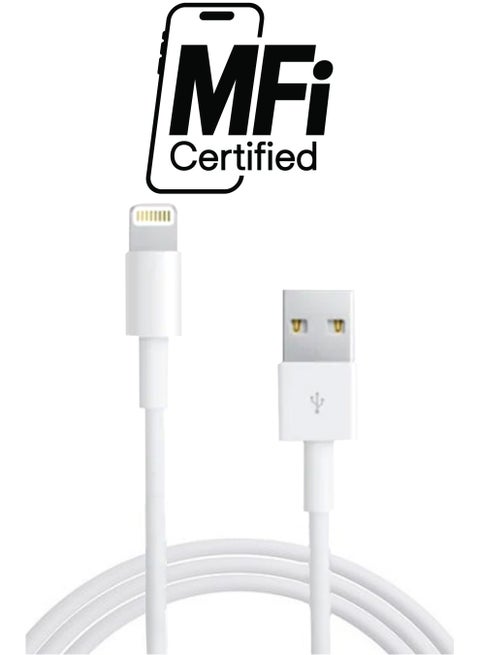 Charger Cable For iPhone 5 White