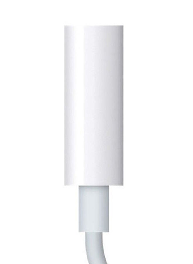 Lightning To USB 3.5mm Headphone Jack Adapter White - Image 2