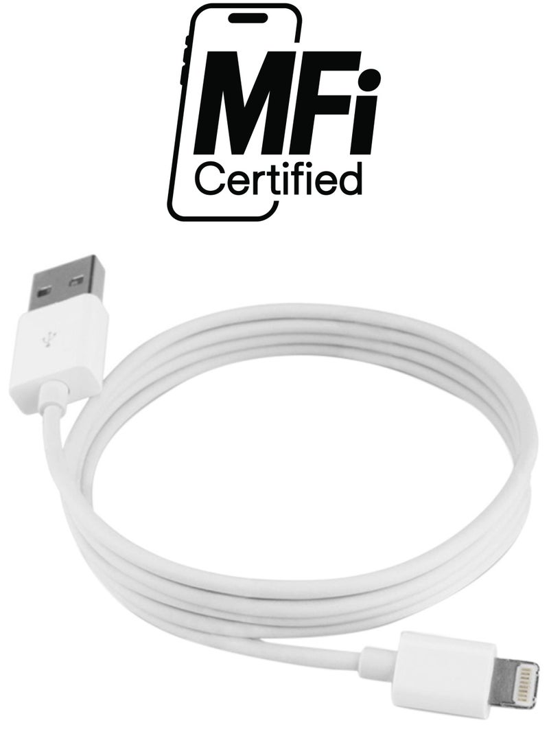 كابل شحن ومزامنة بيانات USB أبيض