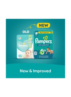 Pampers Aloe Vera Taped Diapers Size 3 Mega Box 136 Count  - Image 2