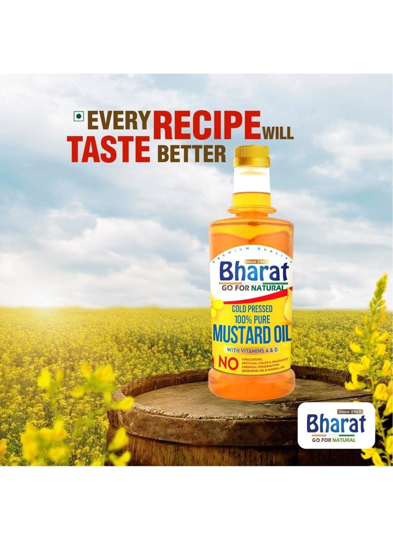 Bharat Pure Mustard Oil 1Liters - Image 5