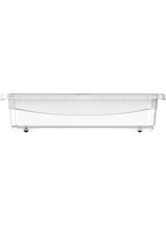 Cosmoplast Plastic Storage Box Clear With Lid For Under-Bed 60 X  40 X  14 Cm Transparent 25.0Liters  - Image 3