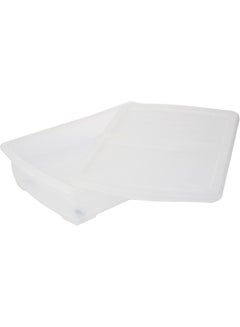 Cosmoplast Plastic Storage Box Clear With Lid For Under-Bed 60 X  40 X  14 Cm Transparent 25.0Liters  - Image 4