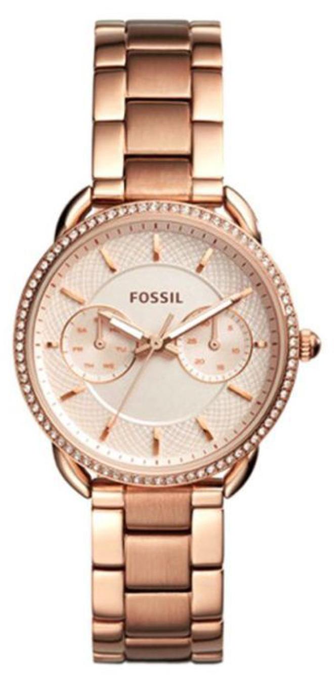 FOSSIL Women's Tailor Water Resistant Analog Watch ES4264 - 35 mm - Rose Gold - Image 1