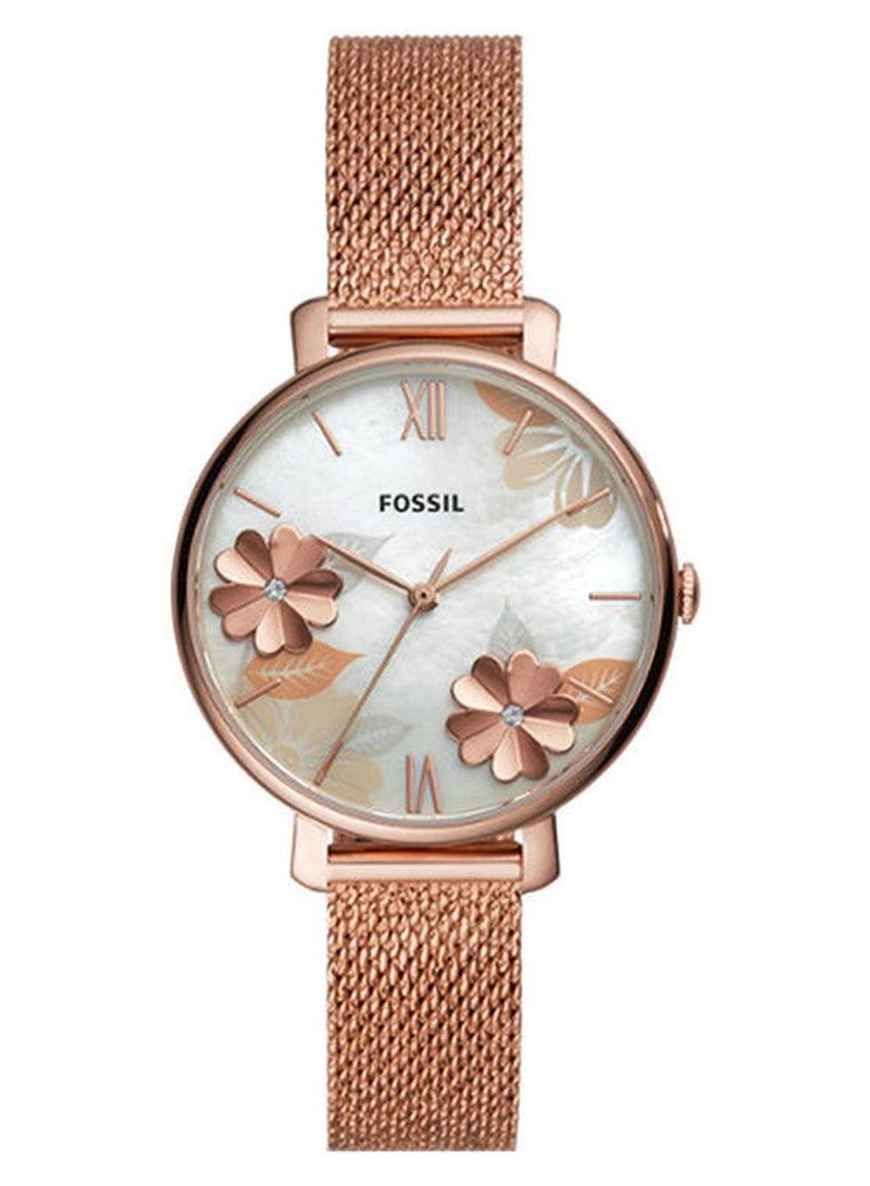 FOSSIL Women's Jacqueline Analog Watch ES4534 - 36 mm - Rose Gold - Image 1