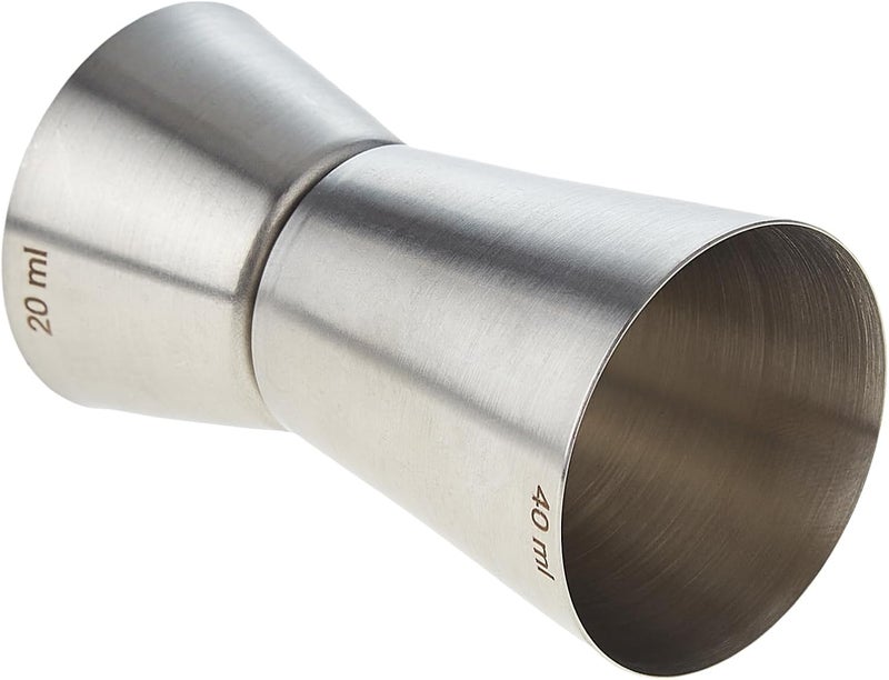 Raj Steel Bar Peg Measure - BPM002, 20-40 ml, Double Sided Cocktail Jigger, Measuring Tool Cup, Shot Glass, Measure Cup, Bar Accessories Silver 40ml - Image 4