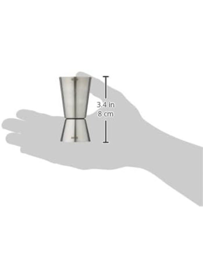 Raj Steel Bar Peg Measure - BPM003, 25-50 ml, Double Sided Cocktail Jigger Silver 50ml - Image 4